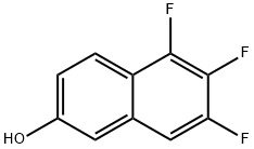 5,6,7-三氟-2-萘酚,675132-39-5,结构式