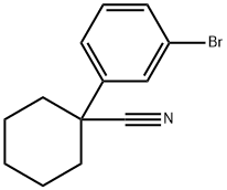 1-(3-broMophenyl)cyclohexanecarbonitrile Structure