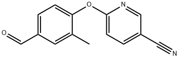 6-(4-甲酰-2-甲基苯氧基)氰吡啶,676494-24-9,结构式