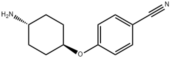 Benzonitrile, 4-[(trans-4-aMinocyclohexyl)oxy]- 化学構造式