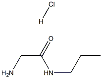 N-正丙基甘氨酰胺盐酸盐 结构式