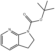 2,3-二氢-1H-吡咯并[2,3-B]吡啶-1-羧酸叔丁酯 结构式
