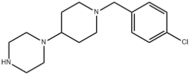 1-[1-[(4-Chlorophenyl)Methyl]-4-piperidinyl] piperazine Structure