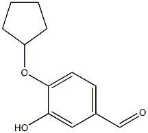 4-cyclopentyloxy-3-hydroxybenzaldehyde,685873-88-5,结构式