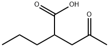 4-oxo-2-propyl-valeric acid Structure