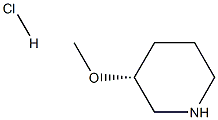 (R)-3-メトキシピペリジン塩酸塩 化学構造式