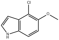 4-Chloro-5-Methoxy-1H-indole Struktur