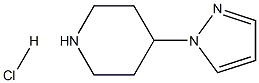 4-(1H-pyrazol-1-yl)piperidine hydrochloride Structure