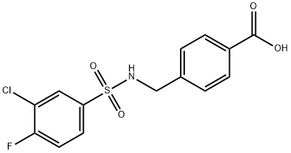 690646-06-1 4-[[[(3-氯-4-氟苯基)磺酰基]氨基]甲基]苯甲酸