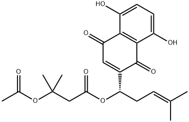 3-(Acetyloxy)-3-methylbutanoic acid (1S)-1-(1,4-dihydro-5,8-dihydroxy-1,4-dioxo-2-naphthalenyl)-4-methyl-3-pentenyl ester price.