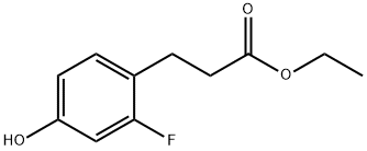 3-(2-氟-4-羟基苯基)丙酸乙酯,691904-78-6,结构式