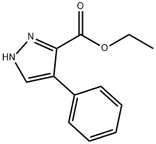 4-苯基-1H-吡唑-3-羧酸乙酯,6963-62-8,结构式