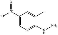 2-Hydrazinyl-3-Methyl-5-nitropyridine 化学構造式