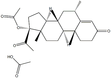 17-(Acetyloxy)-6α-methyl-5β-pregnane-3,20-dione Struktur