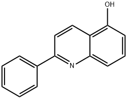 2-Phenylquinolin-5-ol 化学構造式
