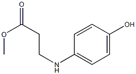 3-[(4-羟基苯基)氨基]丙酸甲酯,70156-40-0,结构式