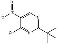 2-(tert-Butyl)-4-chloro-5-nitropyriMidine 化学構造式