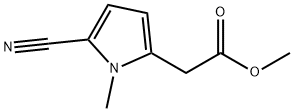 2-(5-氰基-1-甲基-1H-吡咯-2-基)乙酸甲酯,70319-67-4,结构式