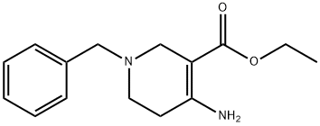 4-AMino-1-benzyl-1,2,5,6-tetrahydro-pyridine-3-carboxylic acid ethyl ester Structure