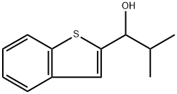 Benzo[b]thiophene-2-Methanol, α-(1-Methylethyl)- 化学構造式