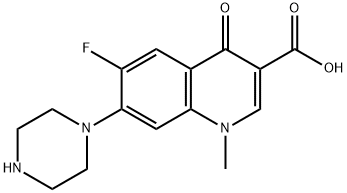 6-Fluoro-1,4-dihydro-1-methyl-4-oxo-7-(1-piperazinyl)-3-quinolinecarboxylic acid