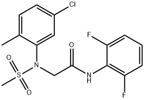 2-(N-(5-chloro-2-Methylphenyl)MethylsulfonaMido)-N-(2,6-difluorophenyl)acetaMide Struktur