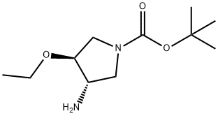 tert-butyl (trans)-3-amino-4-ethoxy-1-pyrrolidinecarboxylate(SALTDATA: FREE)|(反)-3-氨基-4-乙氧基-1-吡咯烷羧酸叔丁酯