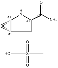 2-Azabicyclo[3.1.0]hexane-3-carboxaMide, (1S,3S,5S)-,MonoMethanesulfonate 化学構造式