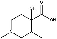 4-Hydroxy-1,3-diMethylpiperidine-4-carboxylic acid Struktur