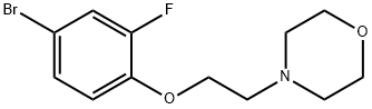 4-(2-(4-溴-2-氟苯氧基)乙基)吗啉, 714237-09-9, 结构式