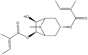 3α,6β-Ditigloyloxytropan-7β-ol Structure