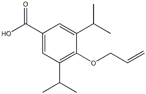 4-(Allyloxy)-3,5-diisopropylbenzoic acid,7192-38-3,结构式