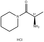(R)-2-氨基-1-(1-哌啶基)-1-丙酮盐酸盐,720001-82-1,结构式