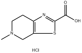 5-Methyl-4,5,6,7-tetrahydrothiazolo[5,4-c]pyridine-2-carboxylic acid hydrochloride Structure