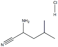 2-AMino-4-Methylpentanenitrile Hydrochloride 化学構造式