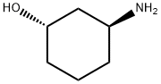(1S,3S)-3-アミノシクロヘキサノール 化学構造式