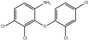 3,4-Dichloro-2-(2,4-dichlorophenoxy)aniline Structure