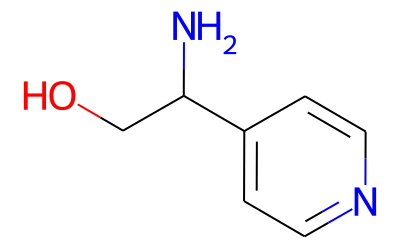 2-氨基-2-(吡啶-4-基)乙醇 结构式