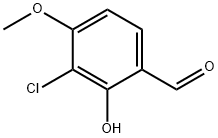 3-Chloro-4-Methoxysalicylaldehyde Struktur