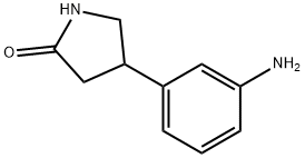 4-(3-氨基苯基)吡咯烷-2-酮 结构式