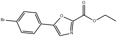 Ethyl 5-(4-broMophenyl)oxazole-2-carboxylate 化学構造式