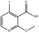 4-碘-2-甲氧基烟酸, 726206-55-9, 结构式