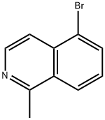 5-溴-1-甲基异喹啉 结构式