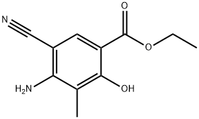 Benzoic acid, 4-aMino-5-cyano-2-hydroxy-3-Methyl-, ethyl ester