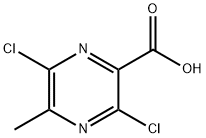 3,6-Dichloro-5-Methylpyrazine-2-carboxylic acid 结构式