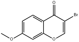 3-BroMo-7-Methoxy-4H-chroMen-4-one Struktur