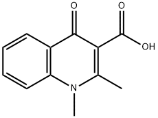 1,4-Dihydro-1,2-dimethyl-4-oxo -3-quilinecarboxylic acid Structure