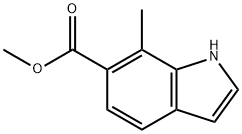 METHYL 7-METHYL-1H-INDOLE-6-CARBOXYLATE Struktur