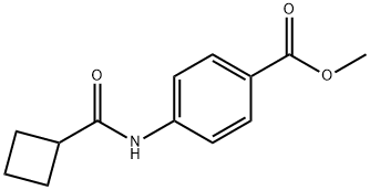 4-(Cyclobutanecarbonyl-aMino)-benzoic acid Methyl ester Structure