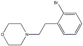 4-(2-溴苯乙基)吗啉 结构式